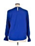Unbranded 100% Polyester Blue Long Sleeve Blouse Size XL - photo 2