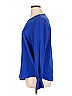 Unbranded 100% Polyester Blue Long Sleeve Blouse Size XL - photo 5