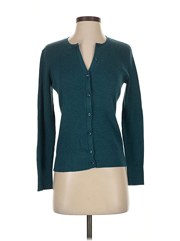 Pre-owned Ann Taylor Loft Outlet Cardigan Sweater In Blue