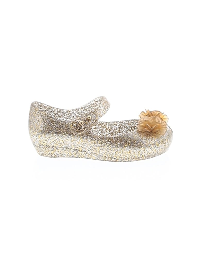 Pre-owned Mini Melissa Kids' Flats In Gold