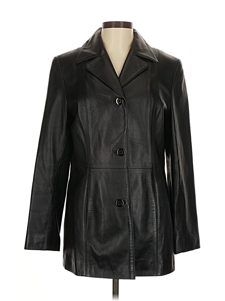 Pre-owned New York And Company Coat In Black