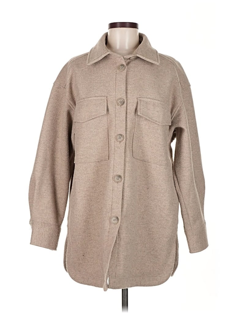 Pre-owned H&m Coat In Brown