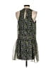 Likely 100% Polyester Print Black Cocktail Dress Size 4 - photo 2