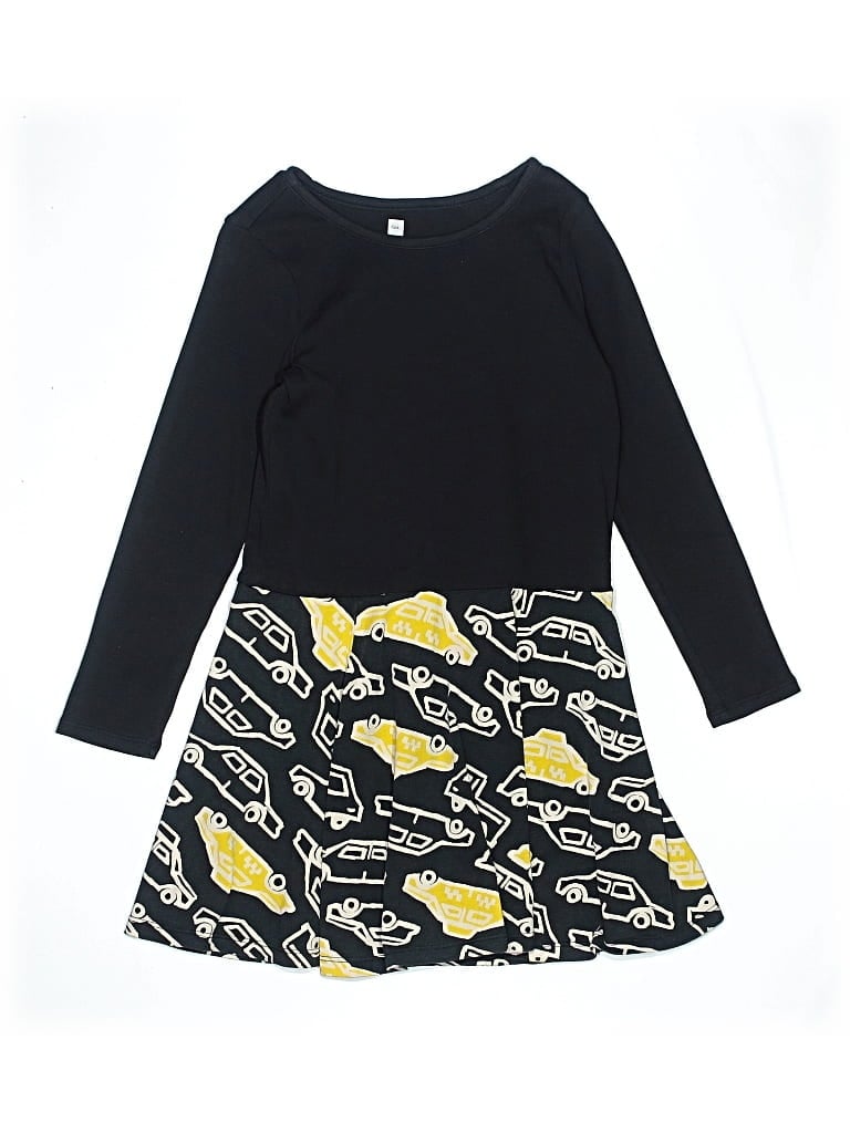 Pre-owned Tea Kids' Dress In Black