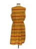 Speed Control 100% Polyester Stripes Yellow Casual Dress One size - photo 2
