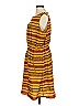 Speed Control 100% Polyester Stripes Yellow Casual Dress One size - photo 5