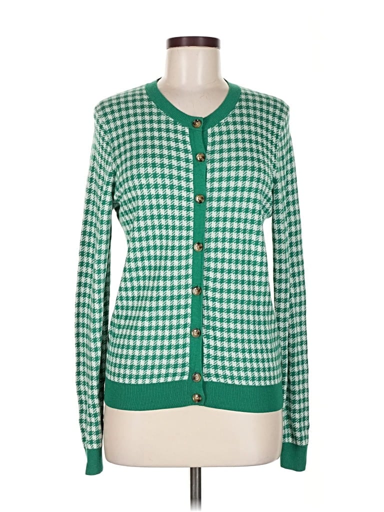 Pre-owned Ann Taylor Cardigan Sweater In Green