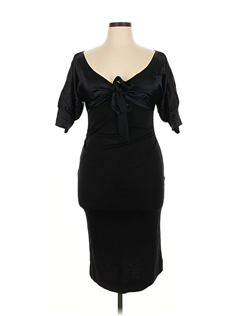 Pre-owned Diane Von Furstenberg Cocktail Dress In Black