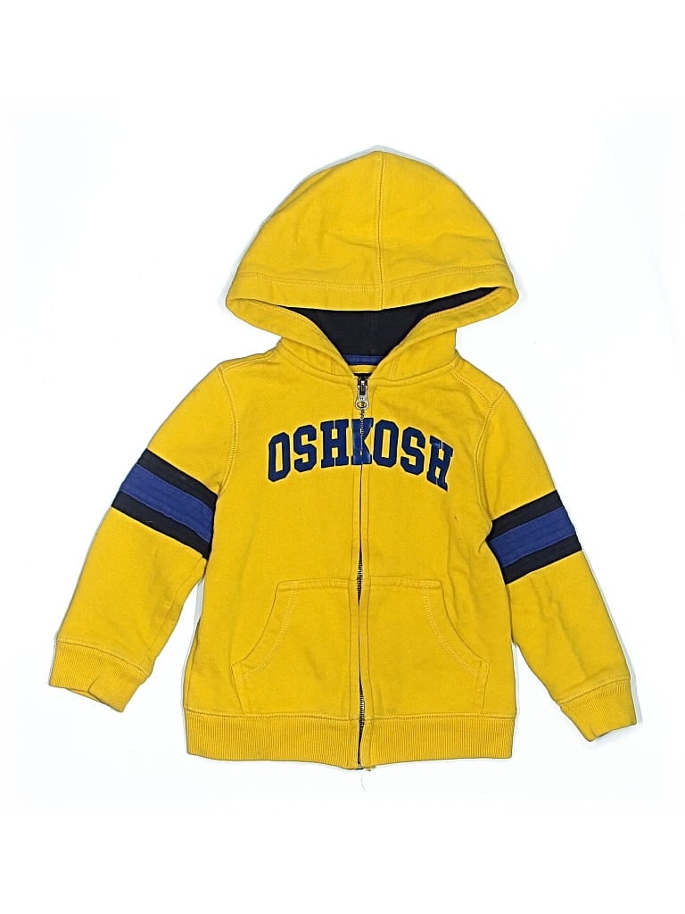 Pre-owned Oshkosh B'gosh Kids' Zip Up Hoodie In Yellow