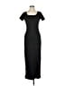 Unbranded Solid Black Casual Dress Size M - photo 1