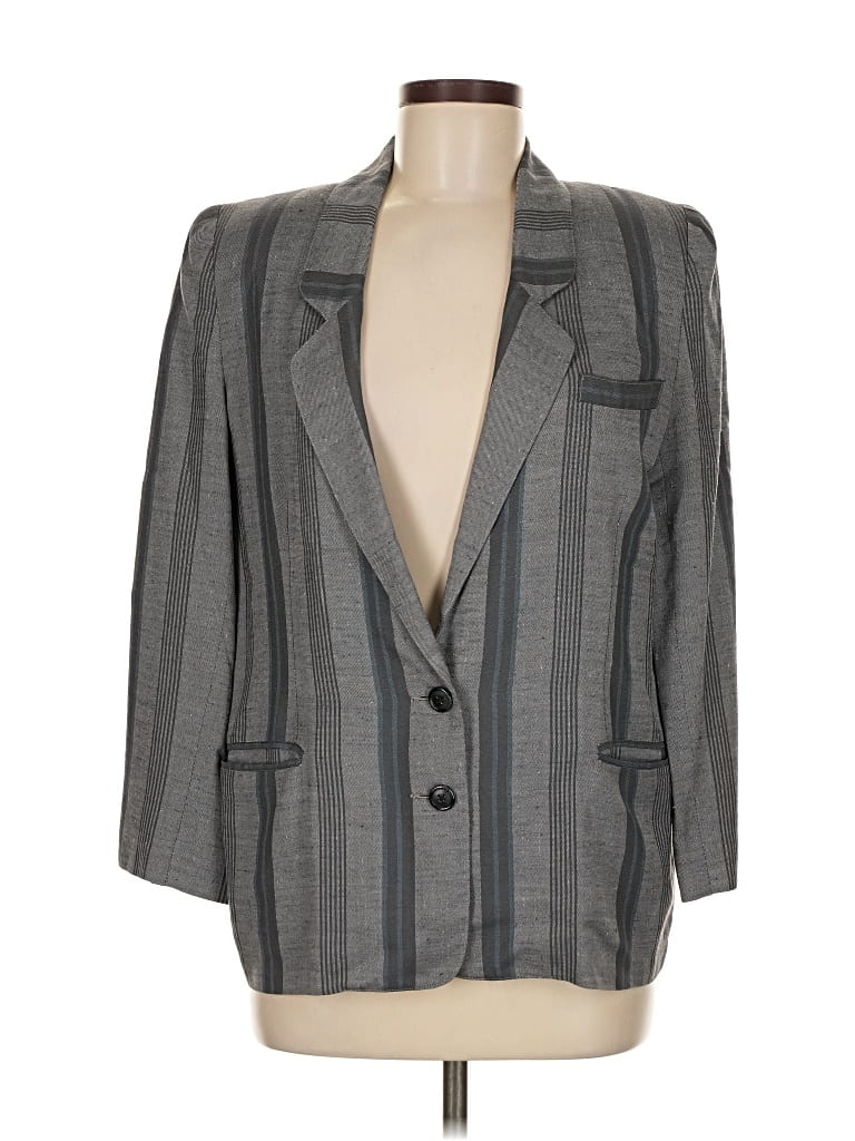 ASSORTED BRANDS Pre-owned Blazer Jacket In Gray
