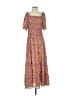 Max Studio 100% Polyester Hearts Pink Casual Dress Size 1 (estimated) - photo 1