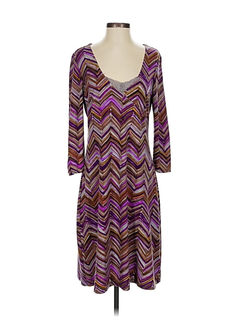 Pre-owned Assorted Brands Casual Dress In Purple