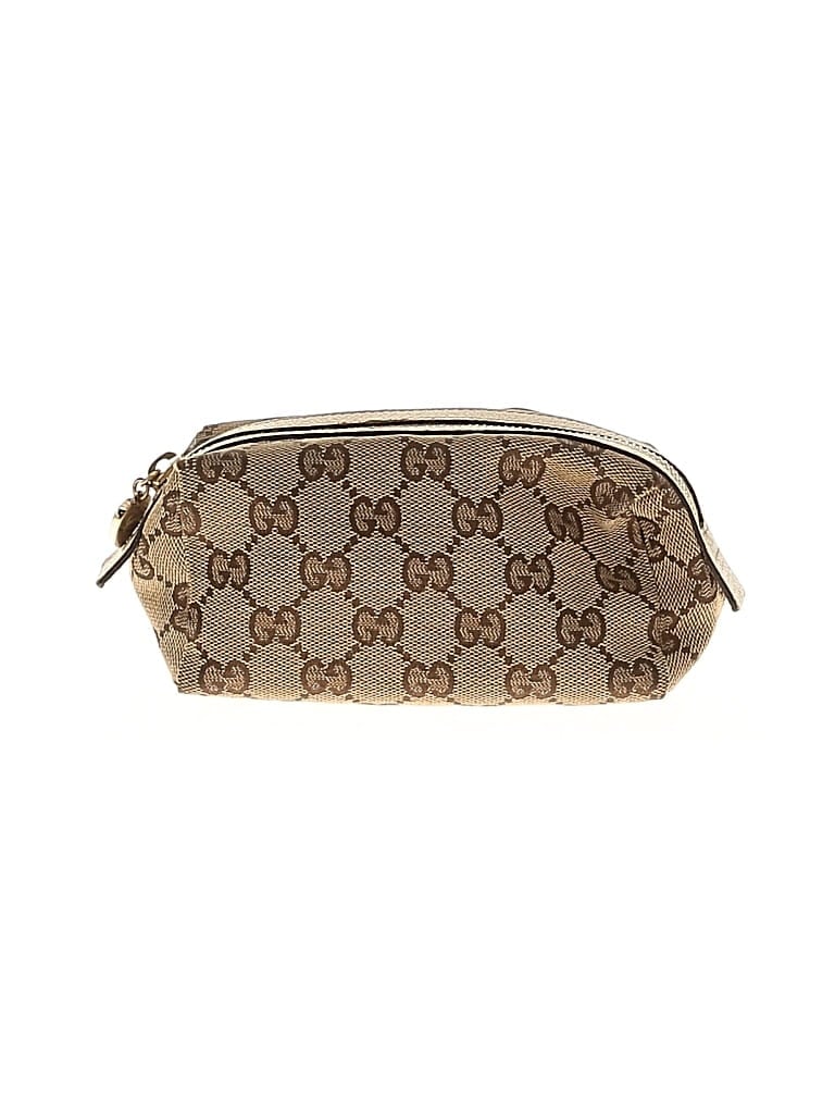 Pre-owned Gucci Makeup Bag In Brown