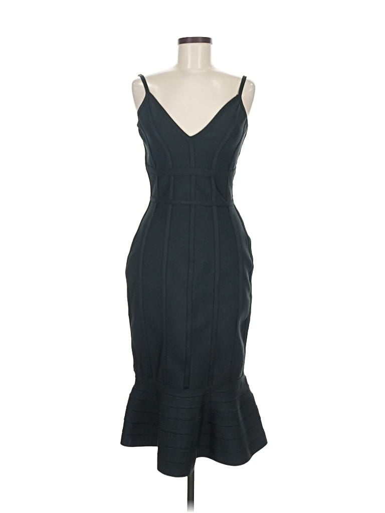 Pre-owned Venus Cocktail Dress In Black