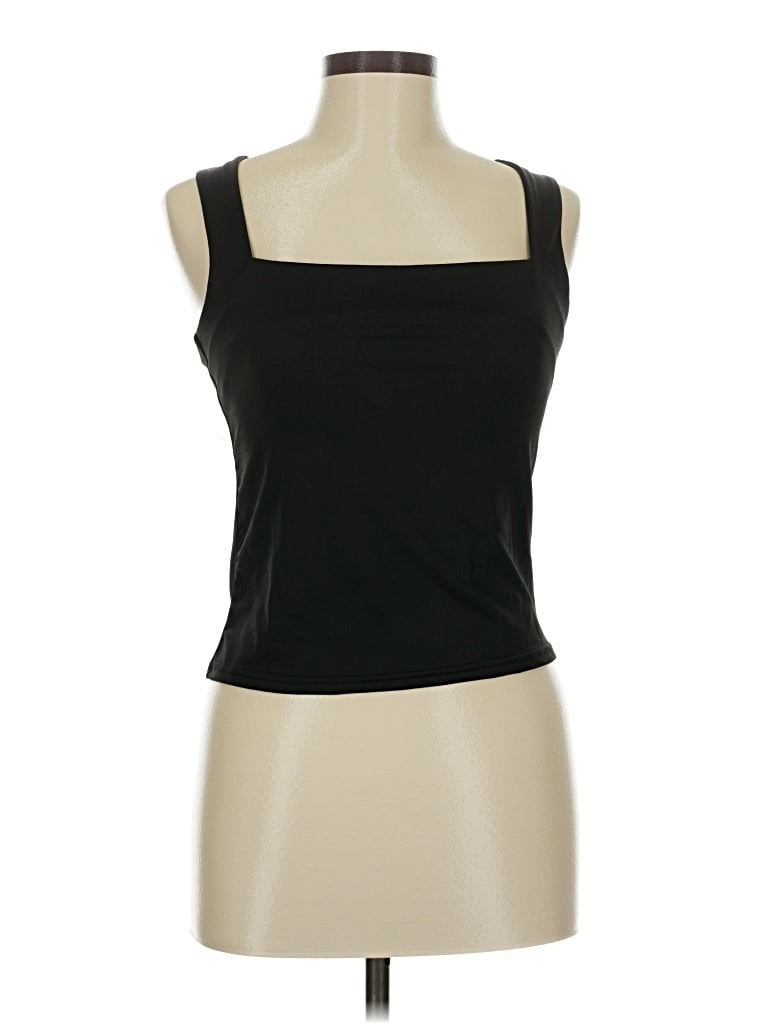 Pre-owned Unbranded Tank Top Black Strapless Neckline Tops