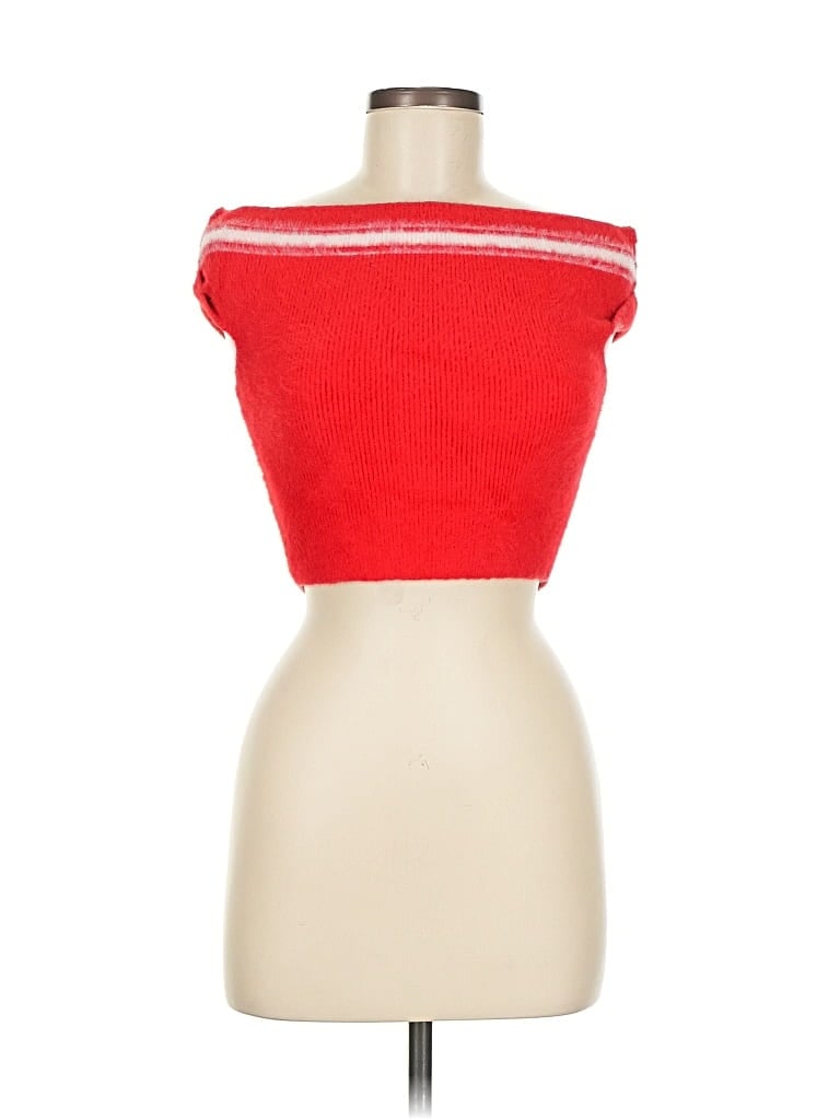 Pre-owned Forever 21 Cardigan Sweater In Red