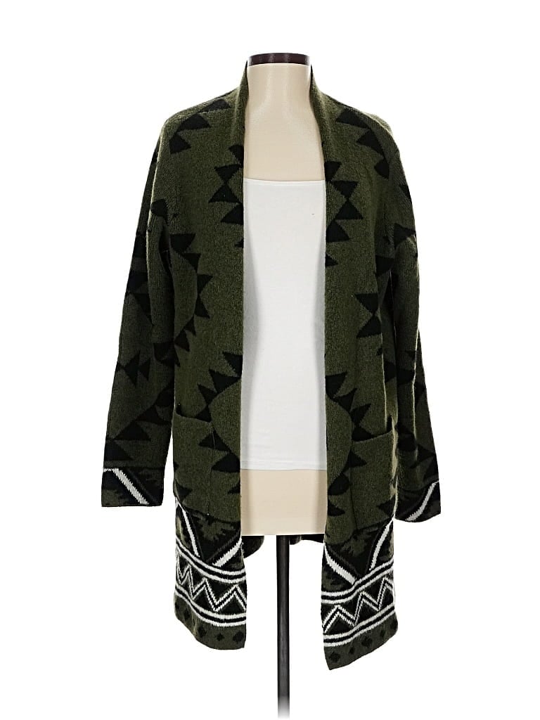 Pre-owned Frye Cardigan Sweater In Green