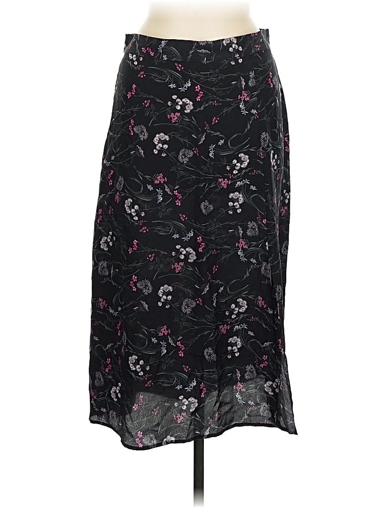 Pre-owned Amour Vert Silk Skirt In Black