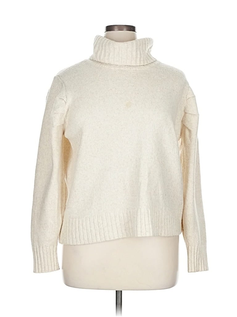 Pre-owned Cabi Turtleneck Sweater In White