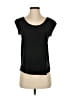 Otte 100% Silk Black Short Sleeve Top Size P (petite) - photo 1