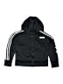 Adidas 100% Polyester Black Zip Up Hoodie Size 7 - 8 - photo 1