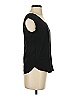 Otte 100% Silk Black Short Sleeve Top Size P (petite) - photo 4