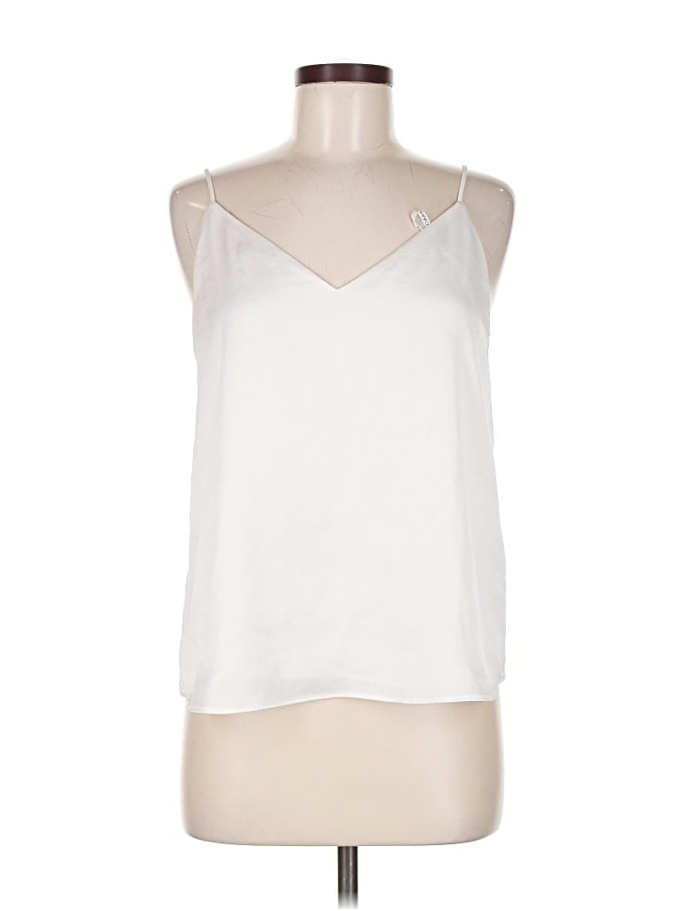 Pre-owned Calvin Klein Sleeveless Blouse In White