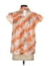 Current Air Tie-dye Orange Short Sleeve Blouse Size S - photo 2