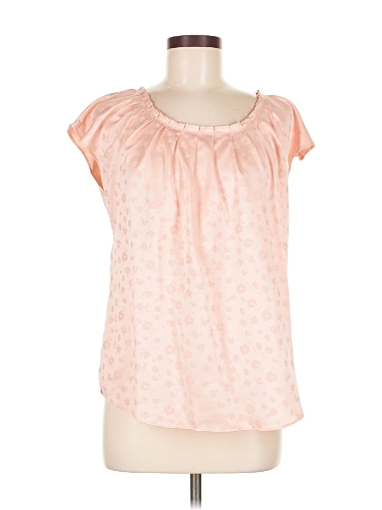 Pre-owned Lc Lauren Conrad Short Sleeve Blouse In Pink