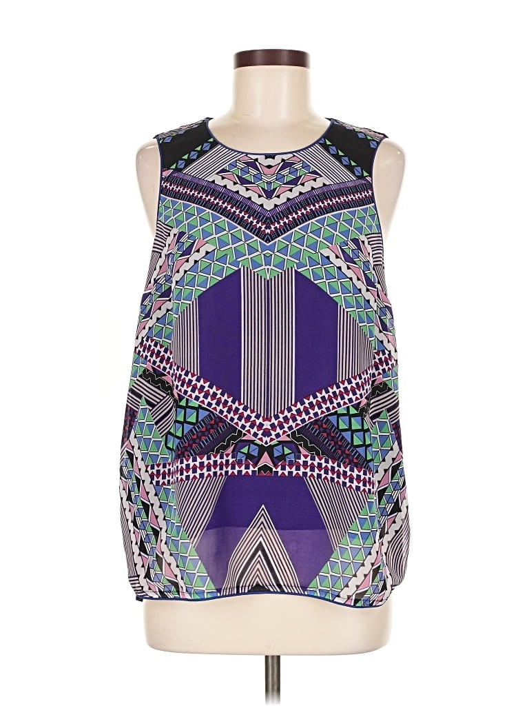 Pre-owned Daniel Rainn Sleeveless Blouse In Purple