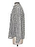 Ann Taylor LOFT 100% Polyester Houndstooth Silver Long Sleeve Blouse Size XS - photo 5