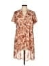 Torrid 100% Polyester Paisley Tan Casual Dress Size Med Plus (00) - photo 1
