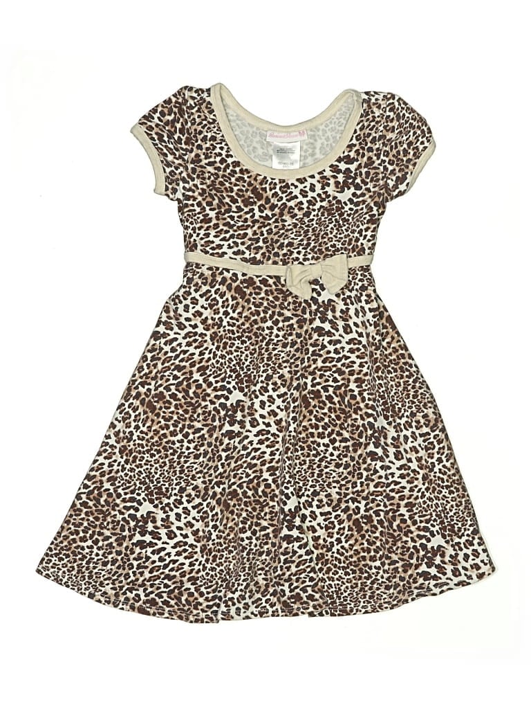 Pre-owned Bonnie Jean Kids' Dress In Brown