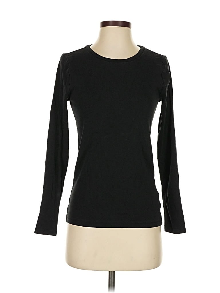 Pre-owned Gap Long Sleeve T-shirt In Black