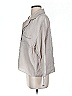 Zara Metallic Silver Gray 3/4 Sleeve Button-Down Shirt Size XS - photo 5