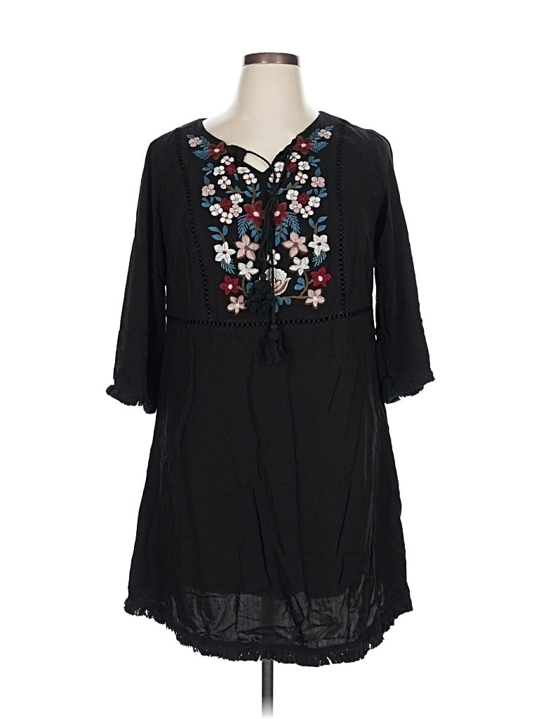 Pre-owned Davi & Dani Casual Dress In Black