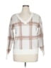 Max Studio Plaid White Pullover Sweater Size XL - photo 1