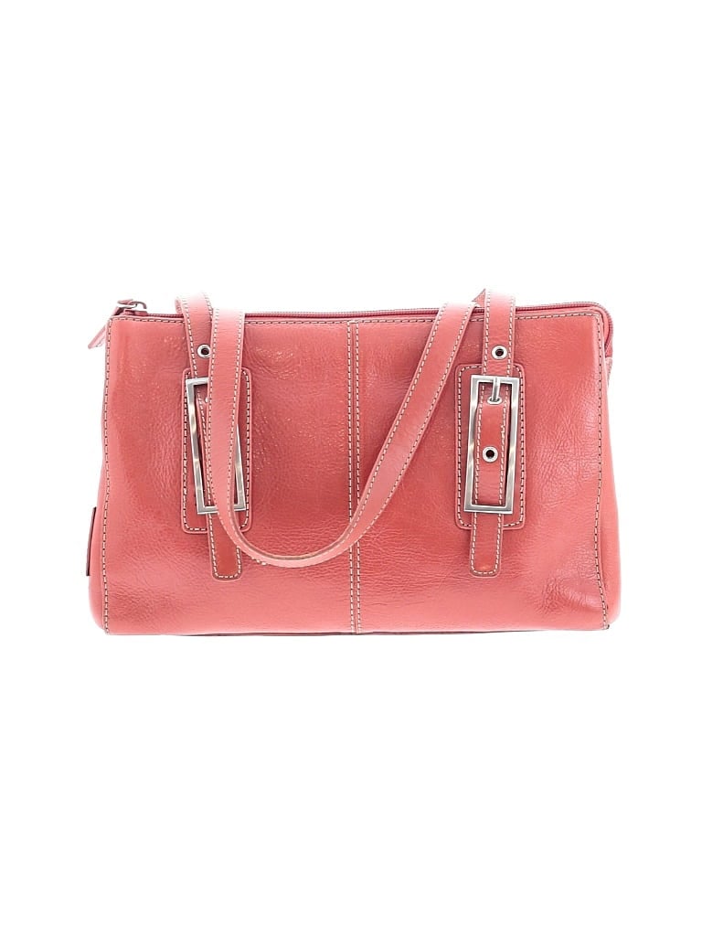 Pre-owned Kenneth Cole Reaction Leather Shoulder Bag In Red