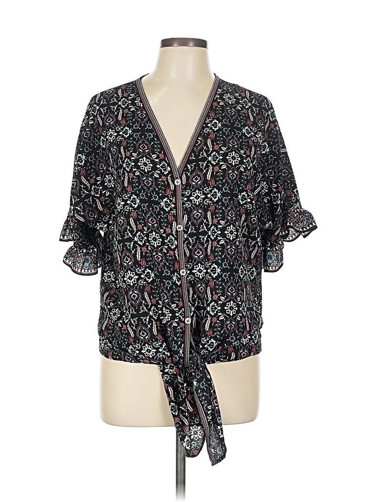 Pre-owned Max Studio Kimono In Black