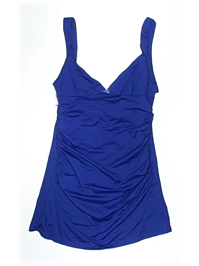 Pre-owned Princess Polly Swimsuit Top Blue Swimwear