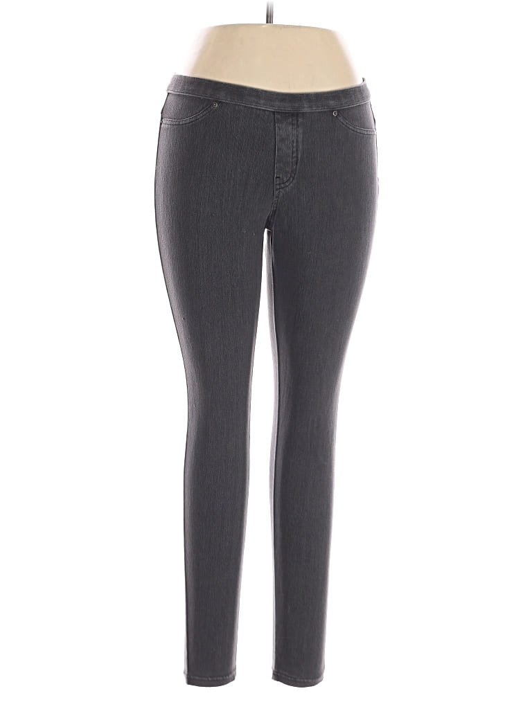 Pre-owned Hue Jeans In Gray