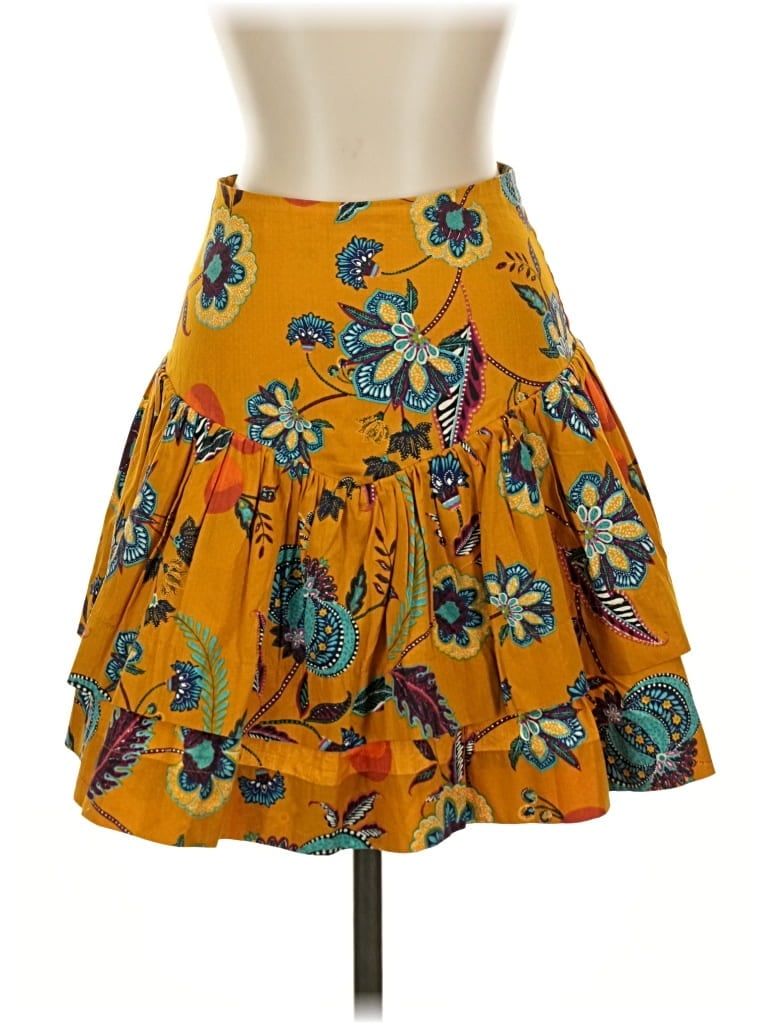 Pre-owned Maeve By Anthropologie Casual Skirt In Yellow