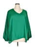 Unbranded 100% Polyester Green 3/4 Sleeve Blouse Size 4X - photo 1