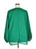 Unbranded 100% Polyester Green 3/4 Sleeve Blouse Size 4X - photo 2