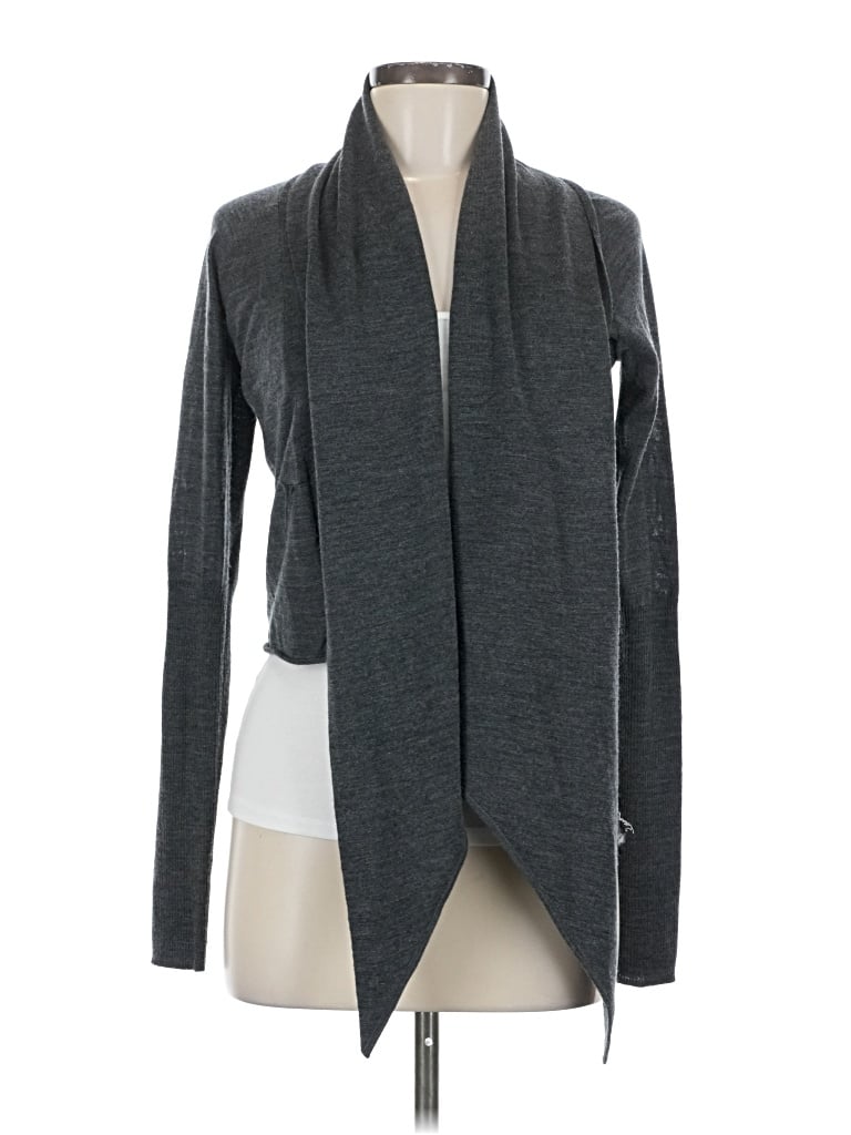 Pre-owned Allsaints Wool Cardigan Sweater In Gray