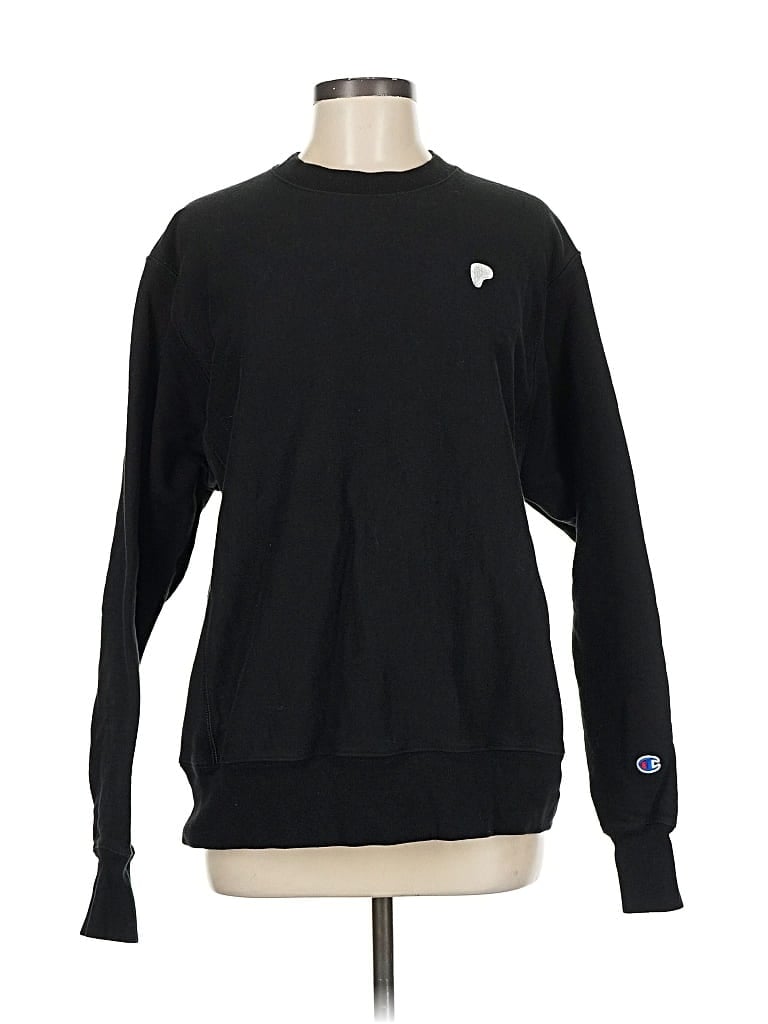 Pre-owned Champion Sweatshirt In Black