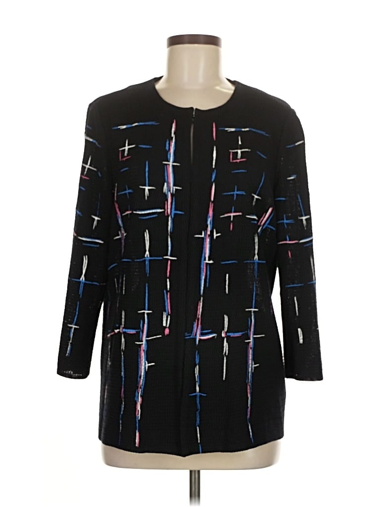 Pre-owned Misook Cardigan Sweater In Black