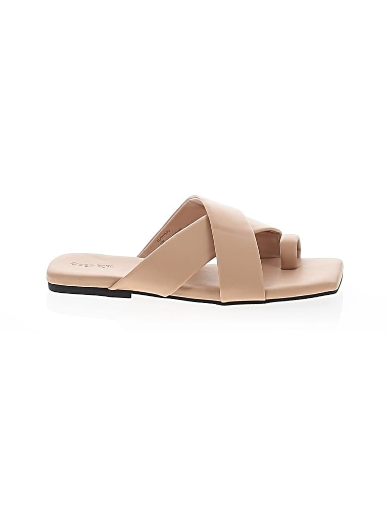 Pre-owned Open Edit Sandals In Brown