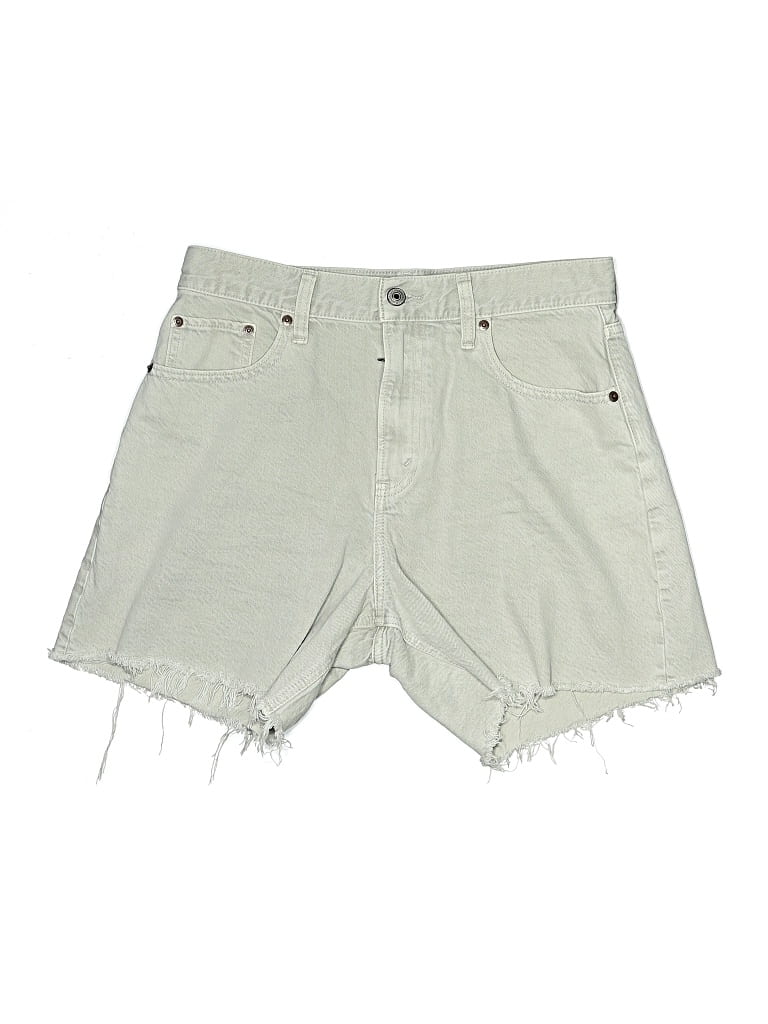 Pre-owned Abercrombie & Fitch Denim Shorts In Green